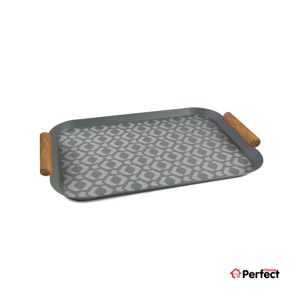 سینی فلزی PERFECTHOME مدل 6224 طرح لوزی