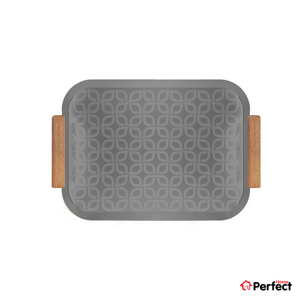 سینی فلزی PERFECTHOME مدل 6324 طرح زنجیر