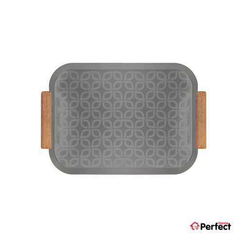 سینی فلزی PERFECTHOME مدل 6324 طرح زنجیر