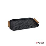 سینی فلزی PERFECTHOME مدل 6324 طرح زنجیر