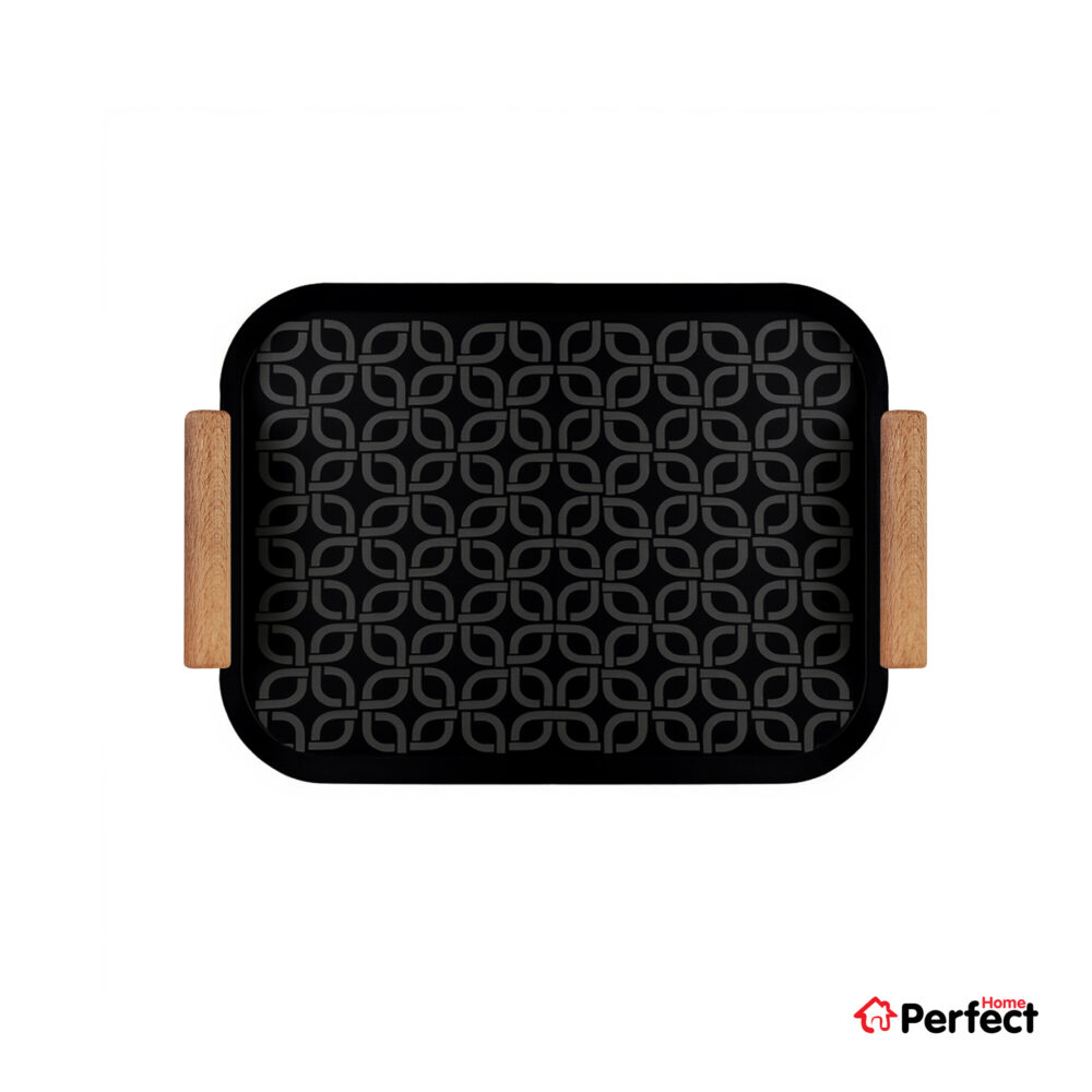 سینی فلزی PERFECTHOME مدل 6324 طرح زنجیر