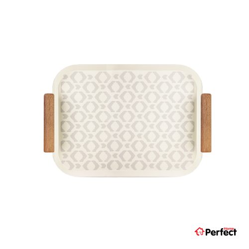 سینی فلزی PERFECTHOME مدل 6224 طرح زنجیر