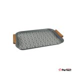 سینی فلزی PERFECTHOME مدل 6224 طرح زنجیر