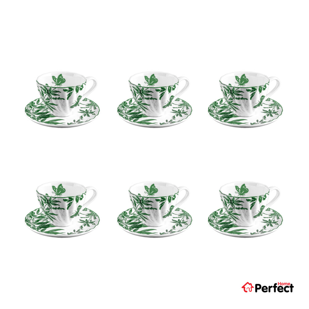ست چایخوری 12 پارچه گلدکیش مدل الینا کد GK701108-9 رنگ سبز