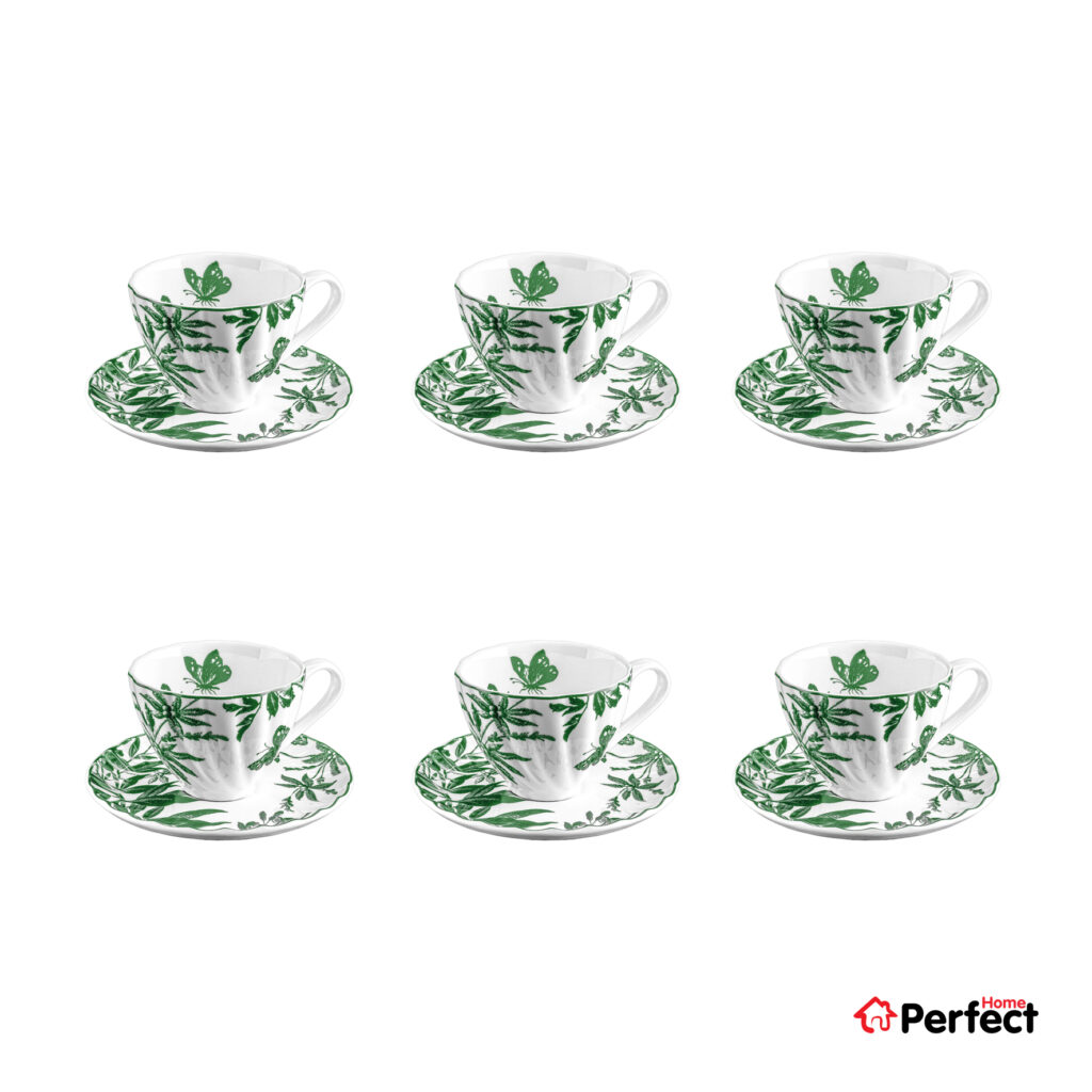ست چایخوری 12 پارچه گلدکیش مدل الینا کد GK701108-9 رنگ سبز