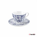 ست فنجان و نعلبکی 12 پارچه گلدکیش مدل ماندانا کد 17-GK701108-سرمه ای