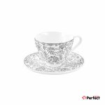 ست فنجان و نعلبکی 12 پارچه گلدکیش مدل ماندانا کد 17-GK701108-طوسی