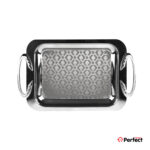 سینی استیل سوپر پولیش مستطیل بزرگ Perfect home مدل 8113 ضخامت 0.8 mm