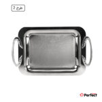 سینی استیل سوپر پولیش مستطیل بزرگ Perfect home مدل 8113 ضخامت 0.8 mm