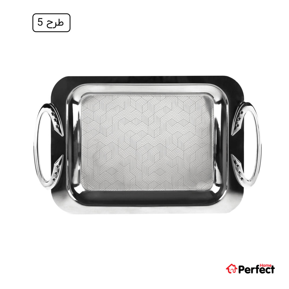 سینی استیل سوپر پولیش مستطیل بزرگ Perfect home مدل 8113 ضخامت 0.8 mm