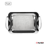 سینی استیل سوپر پولیش مستطیل بزرگ Perfect home مدل 8113 ضخامت 0.8 mm