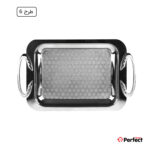 سینی استیل سوپر پولیش مستطیل بزرگ Perfect home مدل 8113 ضخامت 0.8 mm