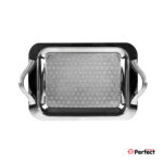 سینی استیل سوپر پولیش مستطیل بزرگ Perfect home مدل 8177 ضخامت 0.8 mm