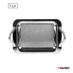 سینی استیل سوپر پولیش مستطیل بزرگ Perfect home مدل 8177 ضخامت 0.8 mm
