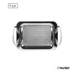 سینی استیل سوپر پولیش مستطیل کوچک Perfect home مدل 8213 ضخامت 0.8 mm