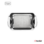 سینی استیل سوپر پولیش مستطیل کوچک Perfect home مدل 8213 ضخامت 0.8 mm