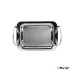 سینی استیل سوپر پولیش مستطیل کوچک Perfect home مدل 8213 ضخامت 0.8 mm