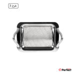 سینی استیل سوپر پولیش مستطیل کوچک Perfect home مدل 8277 ضخامت 0.8 mm