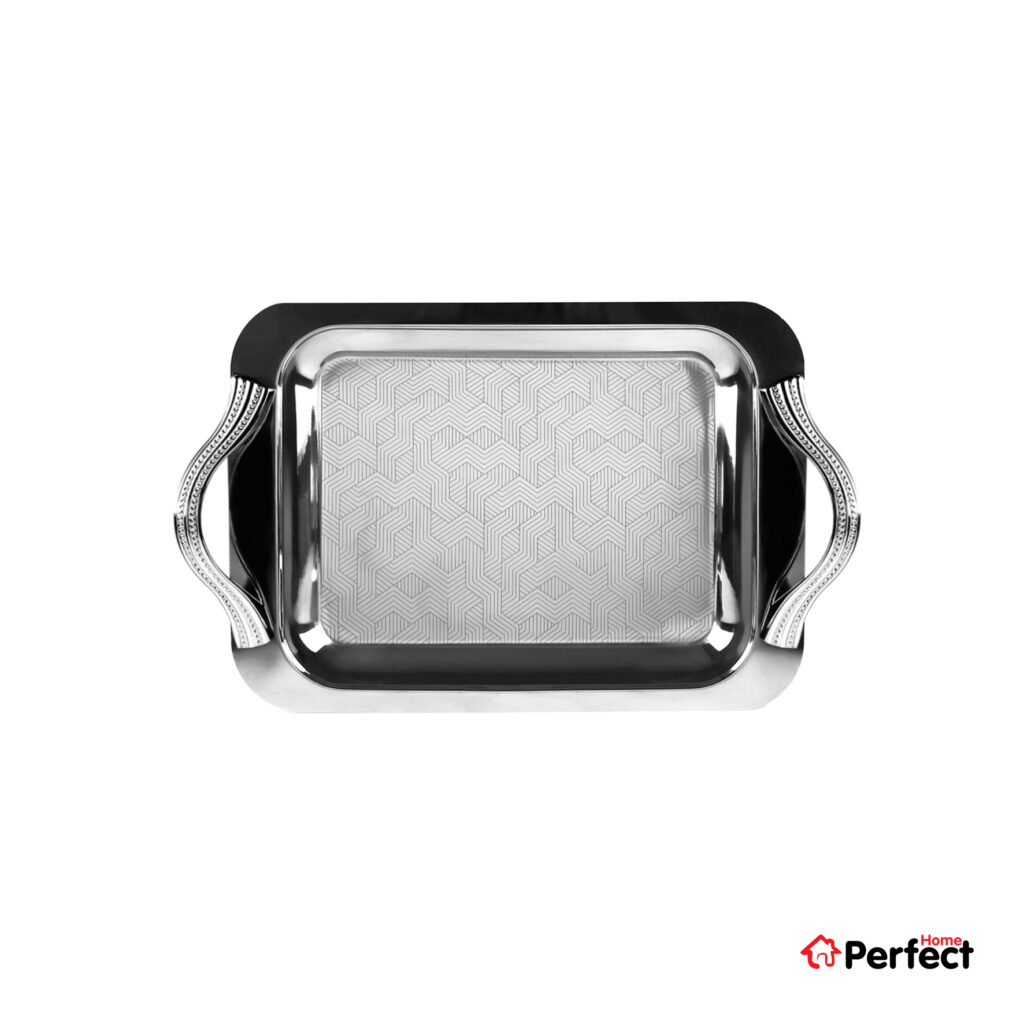سینی استیل سوپر پولیش مستطیل کوچک Perfect home مدل 8277 ضخامت 0.8 mm