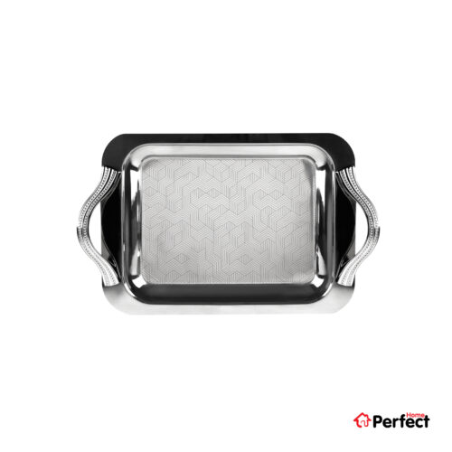 سینی استیل سوپر پولیش مستطیل کوچک Perfect home مدل 8277 ضخامت 0.8 mm