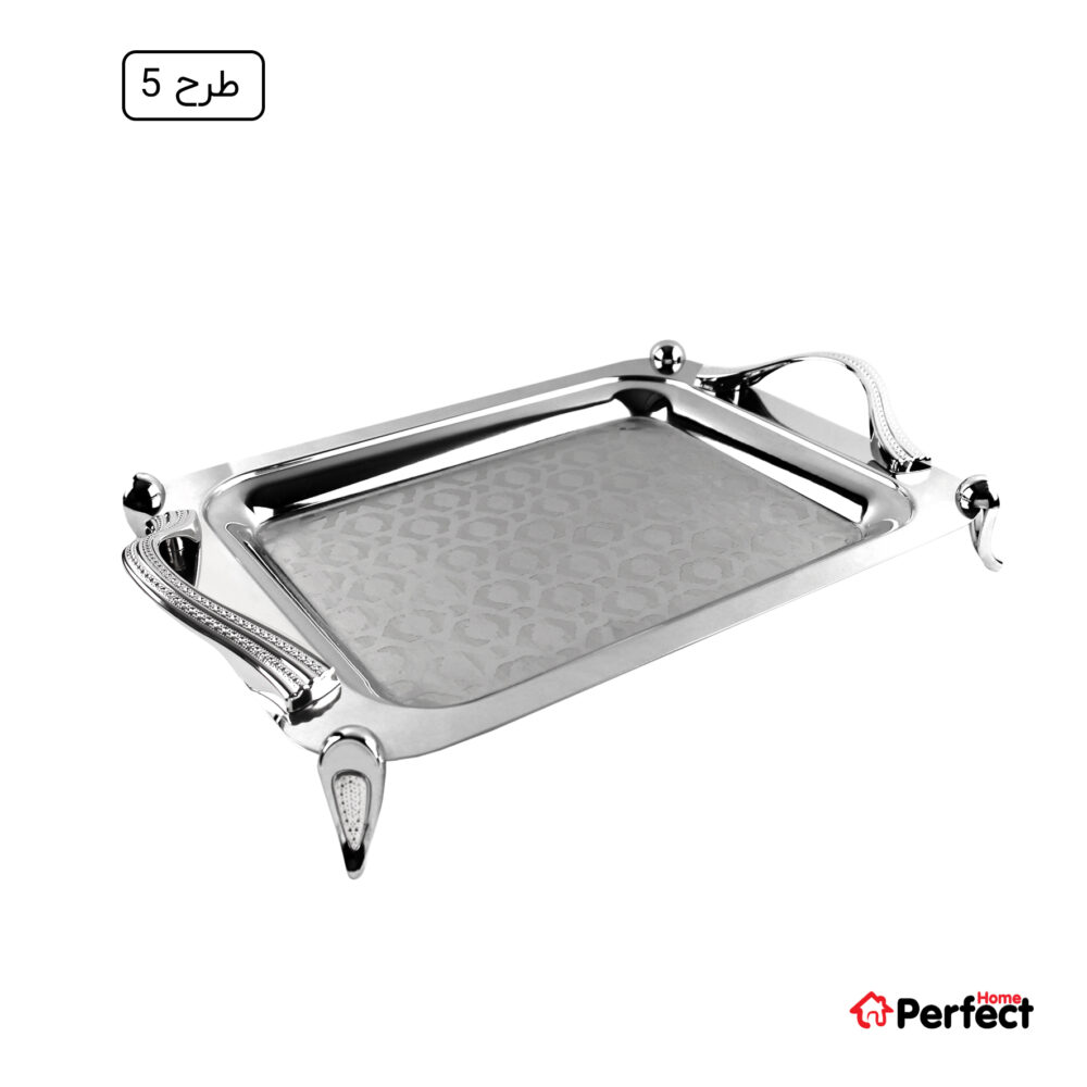 سینی استیل سوپر پولیش مستطیل بزرگ Perfect home مدل A8177 ضخامت 0.8 mm
