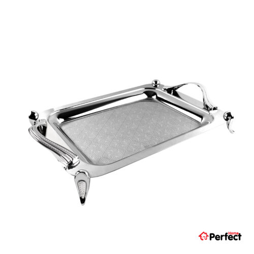 سینی استیل سوپر پولیش مستطیل بزرگ Perfect home مدل A8177 ضخامت 0.8 mm