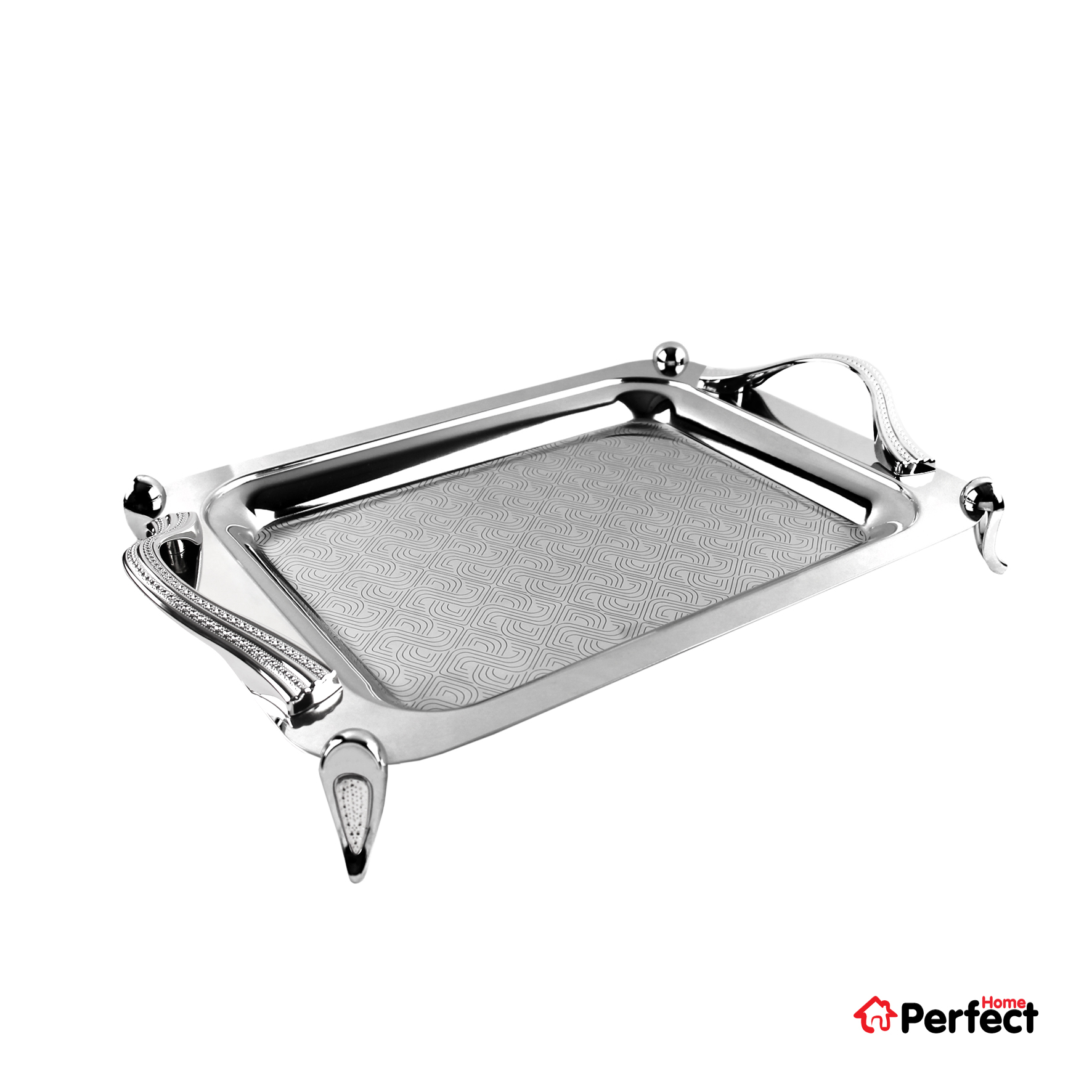 A8177-6 سینی استیل سوپر پولیش مستطیل بزرگ Perfect home مدل A8177 ضخامت 0.8 mm