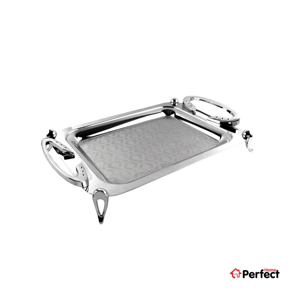 سینی استیل سوپر پولیش مستطیل کوچک Perfect home مدل A8213 ضخامت 0.8 mm