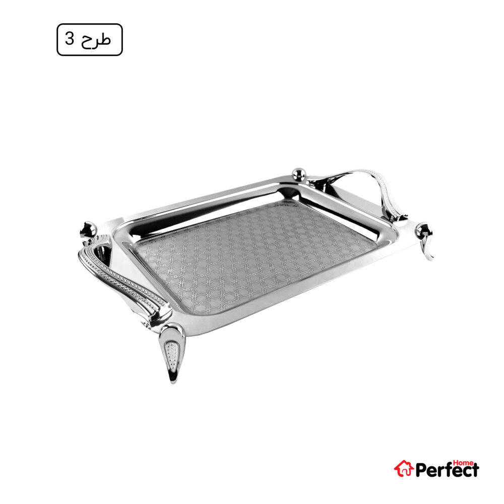 سینی استیل سوپر پولیش مستطیل کوچک Perfect home مدل A8277 ضخامت 0.8 mm
