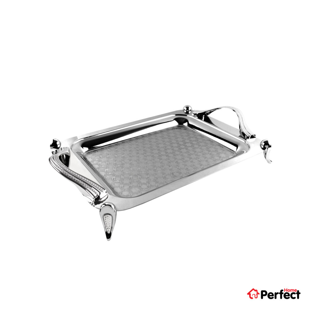 سینی استیل سوپر پولیش مستطیل کوچک Perfect home مدل A8277 ضخامت 0.8 mm