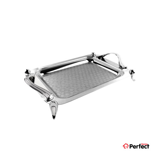 سینی استیل سوپر پولیش مستطیل کوچک Perfect home مدل A8277 ضخامت 0.8 mm