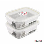 ظرف نگهدارنده Perfecthome مدل 2-P5415 حجم 1500ml مجموعه دو عددی