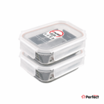 ظرف نگهدارنده Perfecthome مدل 2-P5463 حجم 630ml مجموعه دو عددی