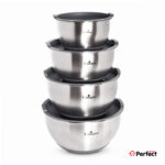 سرویس لگن 4 پارچ استیل درب دار یونیک کد 4092