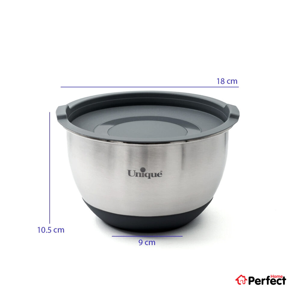 سرویس لگن 4 پارچ استیل درب دار یونیک کد 4092