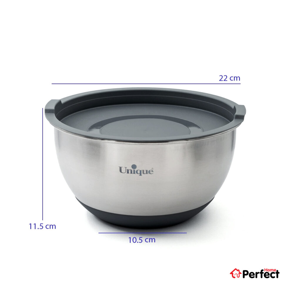 سرویس لگن 4 پارچ استیل درب دار یونیک کد 4092