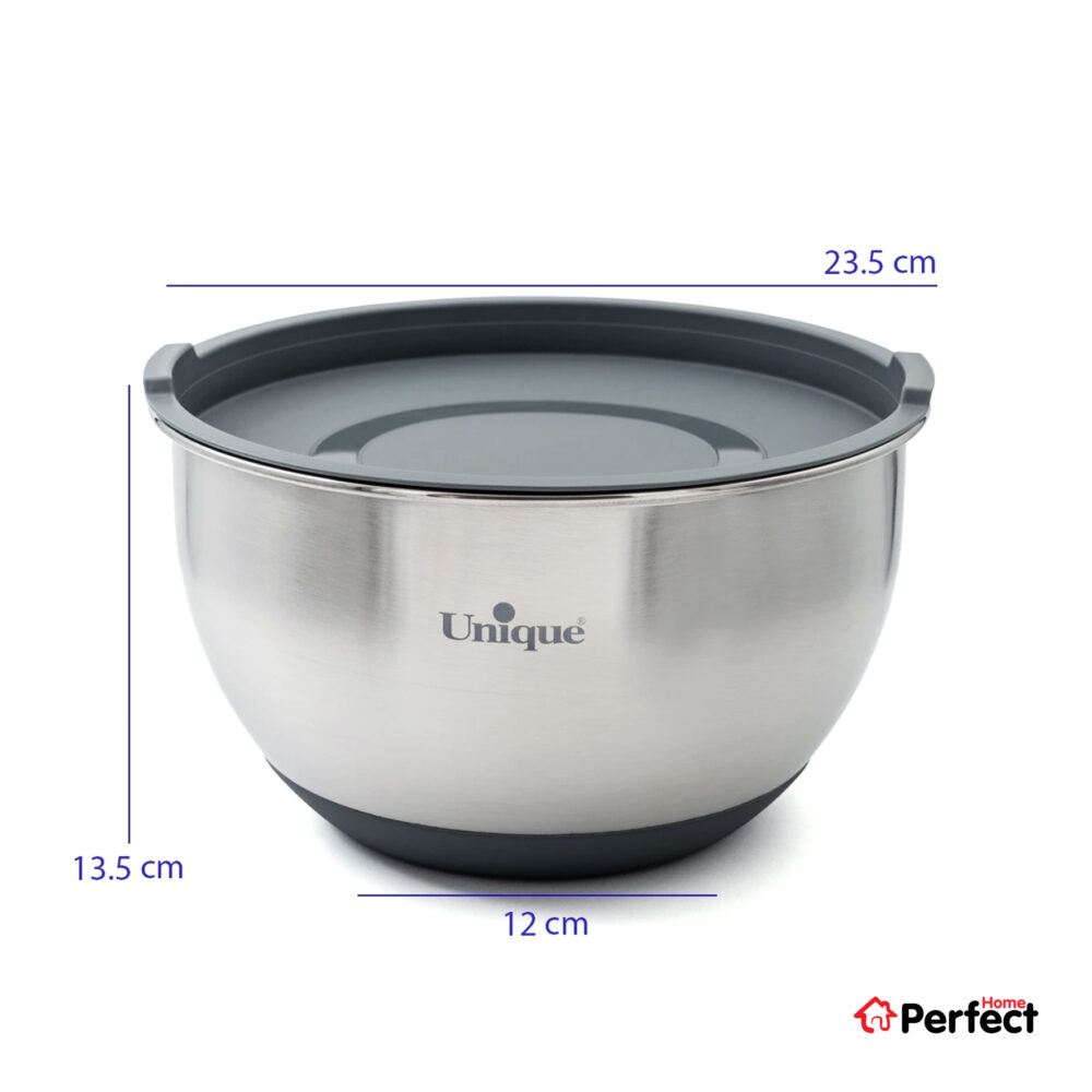 سرویس لگن 4 پارچ استیل درب دار یونیک کد 4092